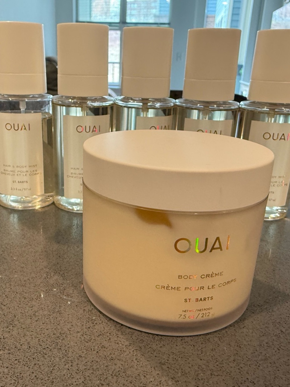 OUAI St. Barts Body Crème in Cream - Nourishing Women's Skincare with body soray